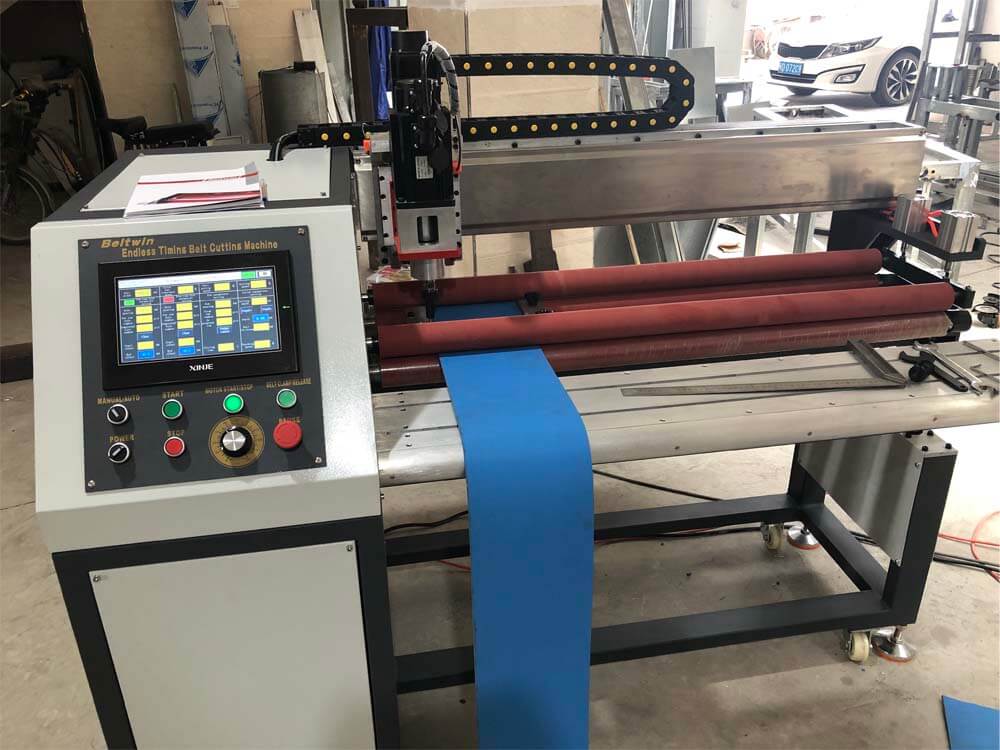 Special Perforating Machine for Shot-Blast Conveyor Belts - Steel Body & Touch Screen Control