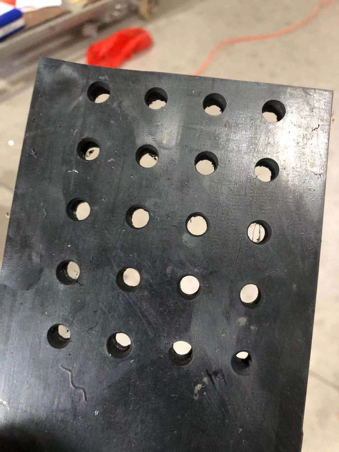 EP Rubber Conveyor Belt Perforating Machine Holes Drilling, Rubber hole