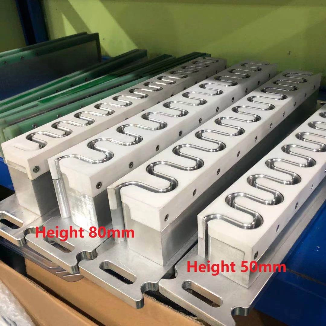 Molds of Conveyor Belt Cleats Guide, Sidewall and Profiles for High Frequency Belt Welding