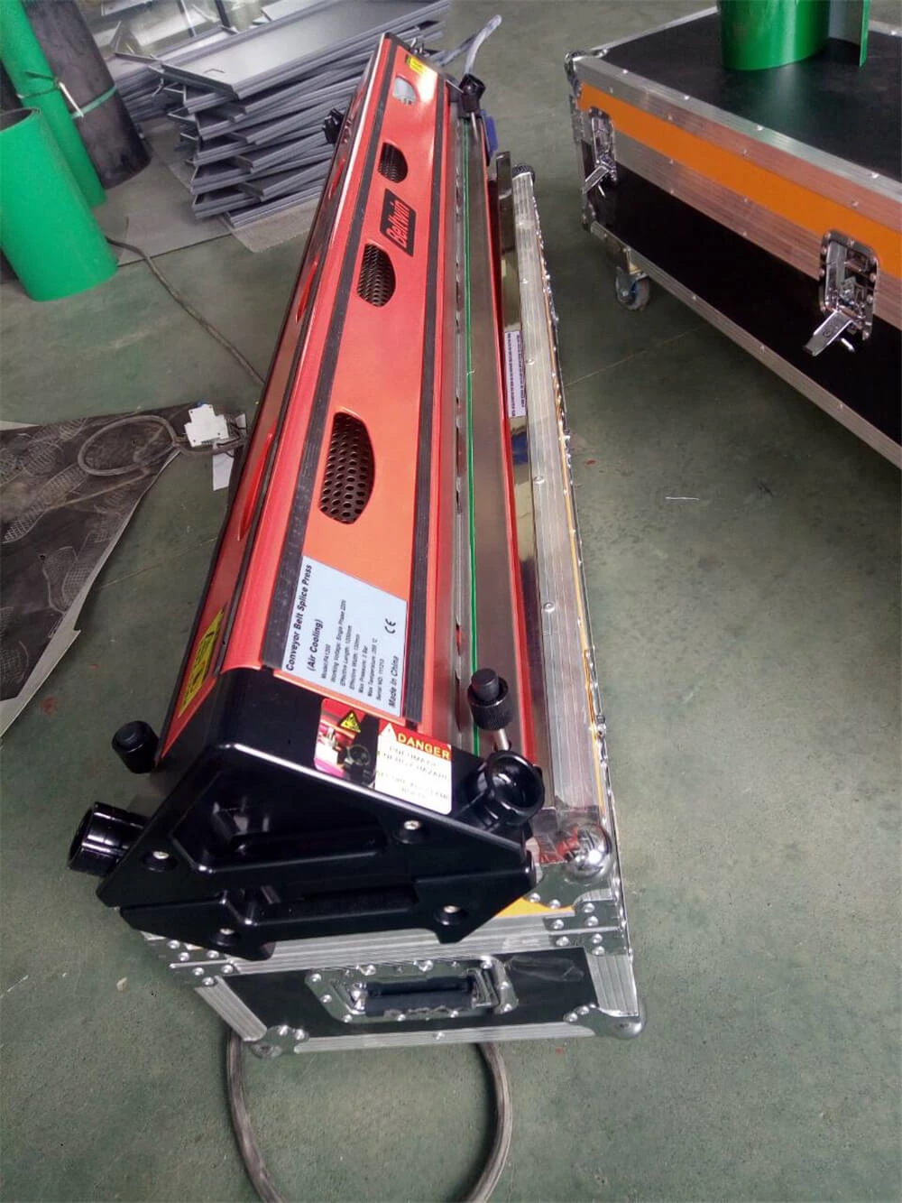 Delievery 2 PCS Air Cooling Press PA1200 For Jointing PVC/PU Belt