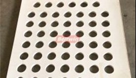 Drill 30mm Diameter Holes On 8mm Thickness PVC Belt