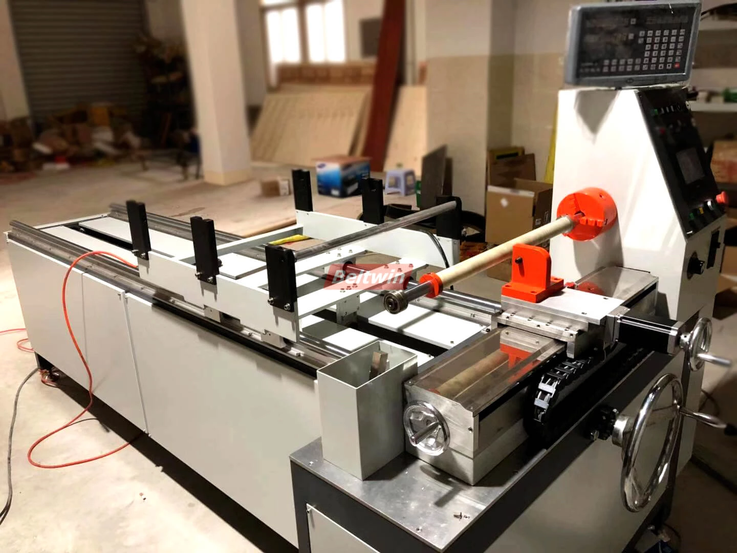 Automatic Timing Belt Cutting Machine Finish Production.