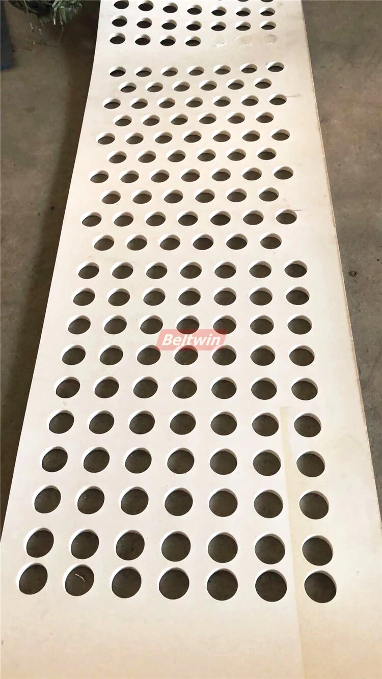 Drill 30mm Diameter Holes On 8mm Thickness PVC Belt