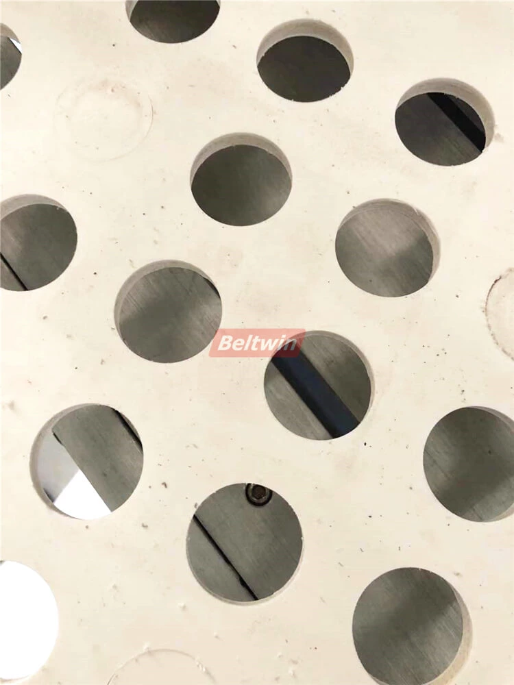 Drill 30mm Diameter Holes On 8mm Thickness PVC Belt