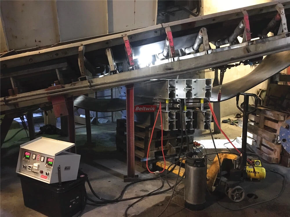 Rubber belt vulcanizer in Norway