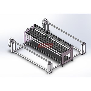 Conveyor Belt Slitter with Winder & Rewinder (Improve version)