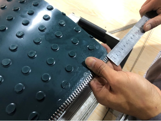 How to splice round stud pvc conveyor belt