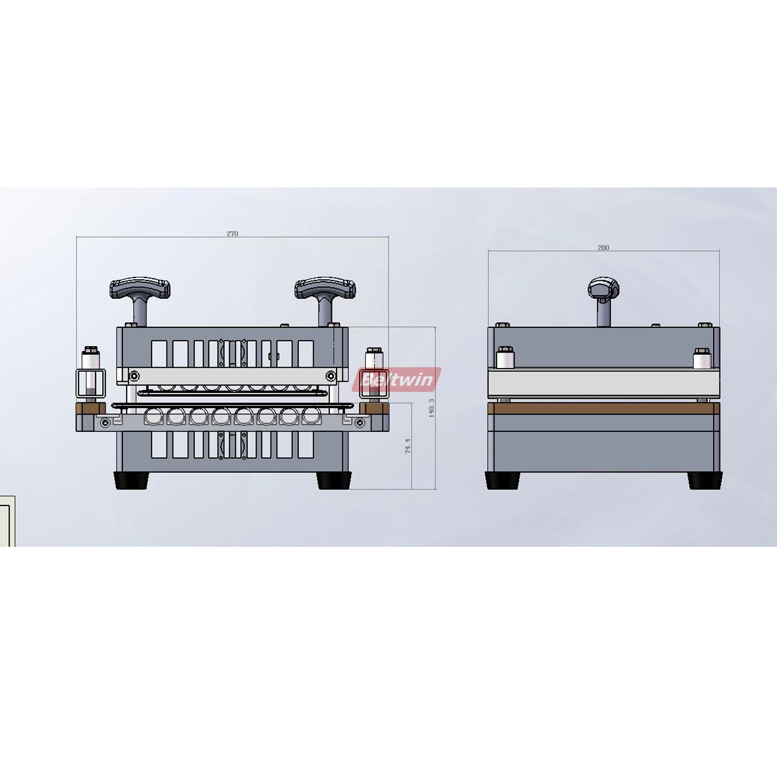 Portable Air Cooling Vulcanizing Press For On-site Belt Splicing