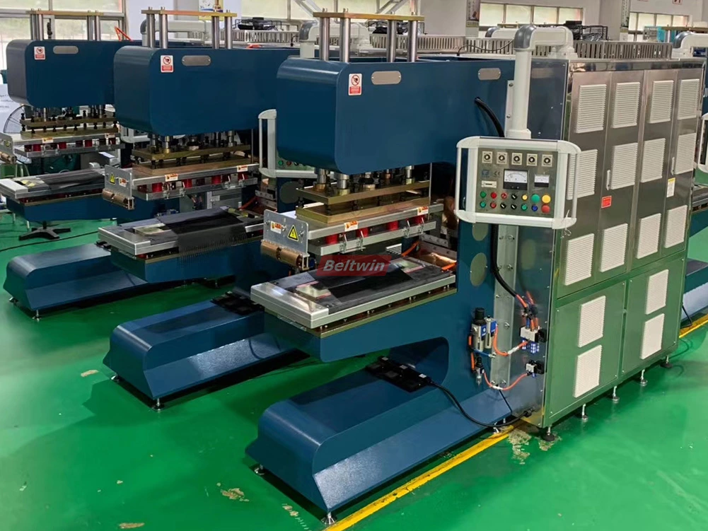 25KW High Frequency Welding Machine for treadmill, PVC PU Belt splice and welding Cleat Sidewall, guide