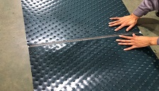 Splice Round Stud PVC Conveyor Belt By Roller Lacer
