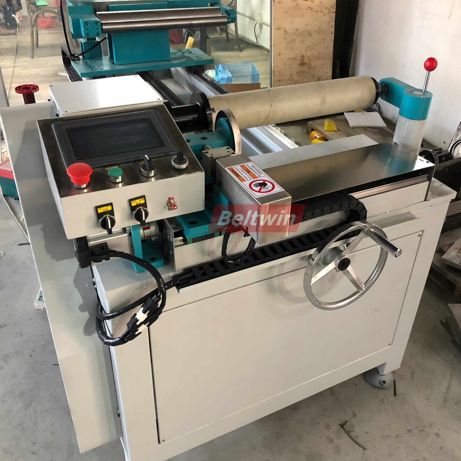 Automated Endless Rubber / PU Timing Belt Cutting Machine