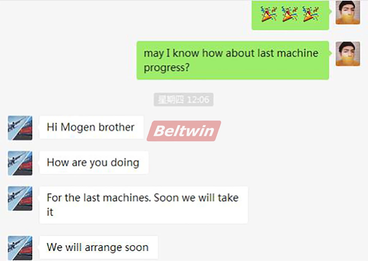 Conveyor Belt workshop total solution for Algeria Customer