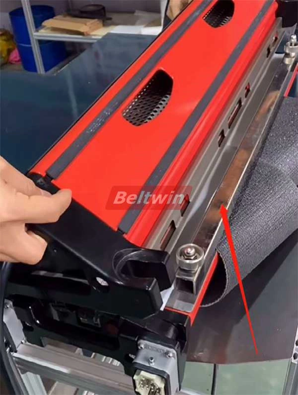 How to use PVC belt air cooled press connection