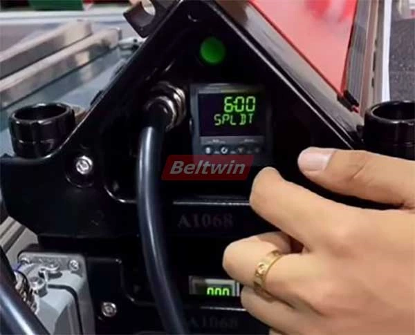 How to use PVC belt air cooled press connection