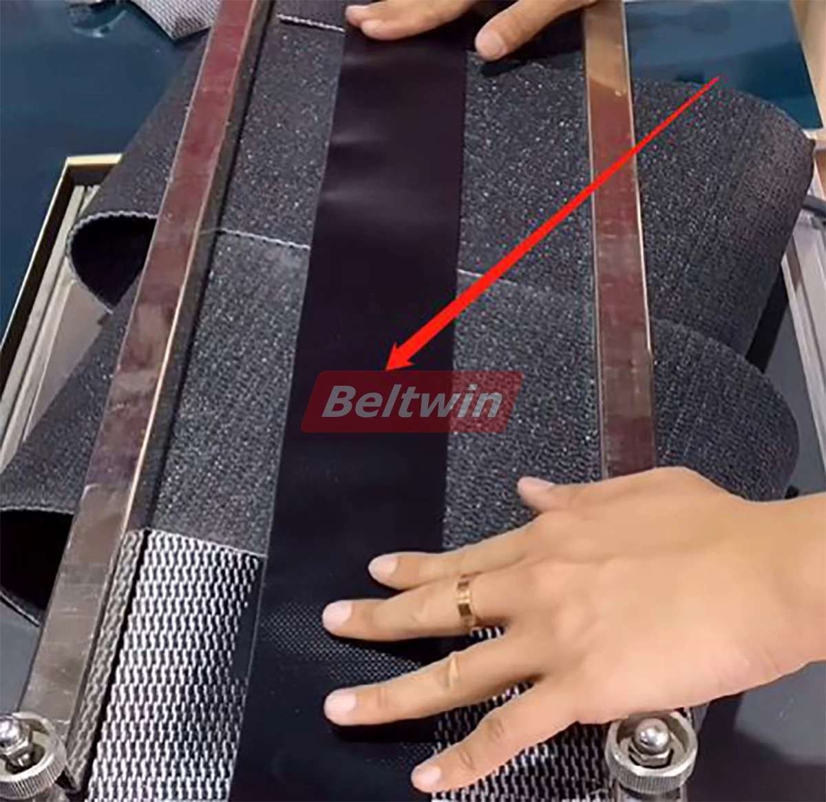 How to use PVC belt air cooled press connection