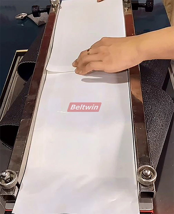 How to use PVC belt air cooled press connection