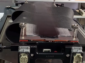 How to splice PVK belt by air cooling press and automatic finger puncher-1