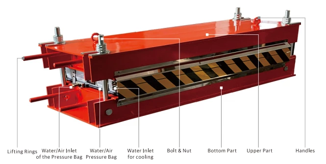 Rubber Conveyor Belt Vulcanizer Lightweight Innovative Flexible Platen Constructed Design Aluminum Frame