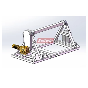Customized 6 Tons Belt Roll Winders for the Heavy Duty Rubber Belt Cutting Slitter