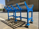 Rack with Rollers for PVC PU Conveyor Belt Material Easy to Carry