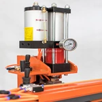 Pneumatic  Portable PVC/PU Conveyor Belts Finger Punch Machine 1600 With Free U-type Cutter