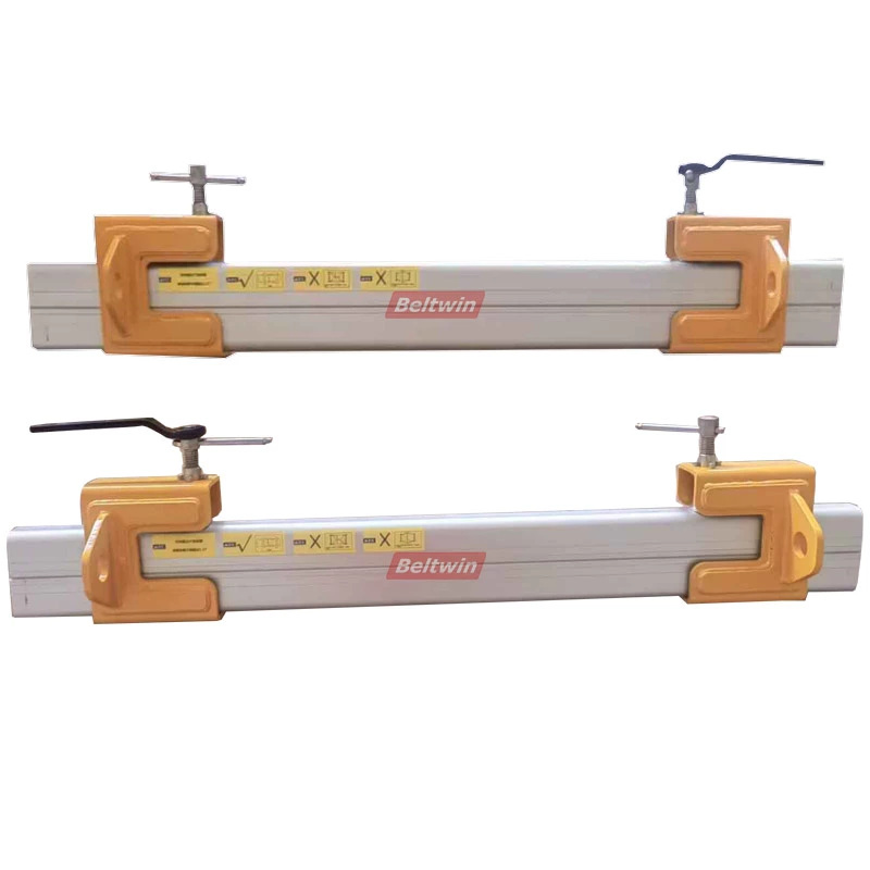 Gripping Clamp With a Fixed Static Head For Rubber Conveyor Belt