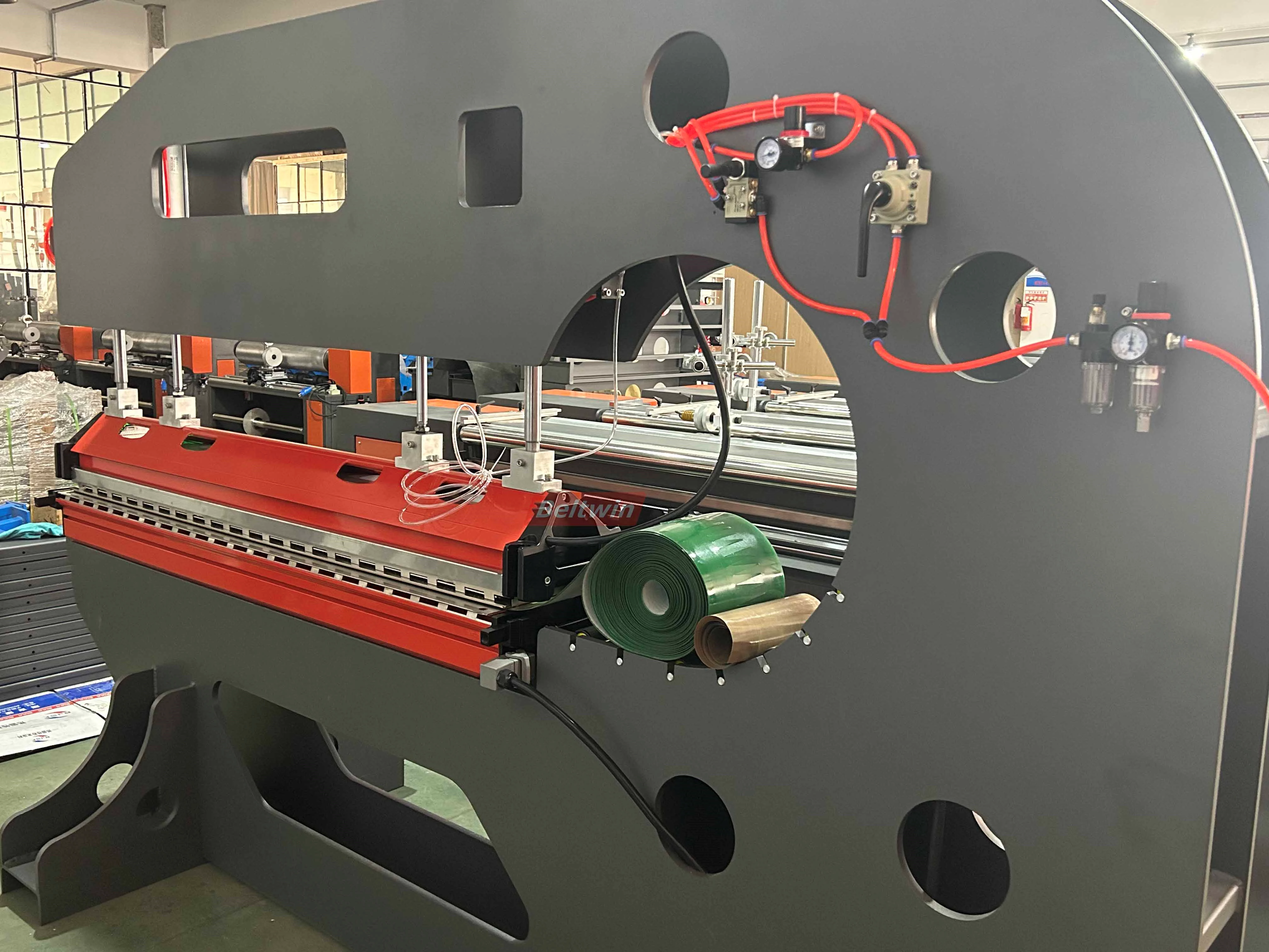 Air Cooling Splice Press Longitudinal Jointing PVC PU Conveyor Belt