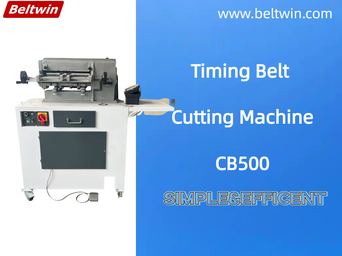 Working video of timing belt slitting machine CB500