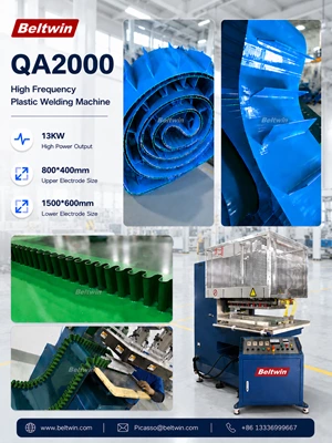 QA-2000 High-Freq Welder Tool – PVC/PU Belt Cleats, V-Guides & Sidewalls