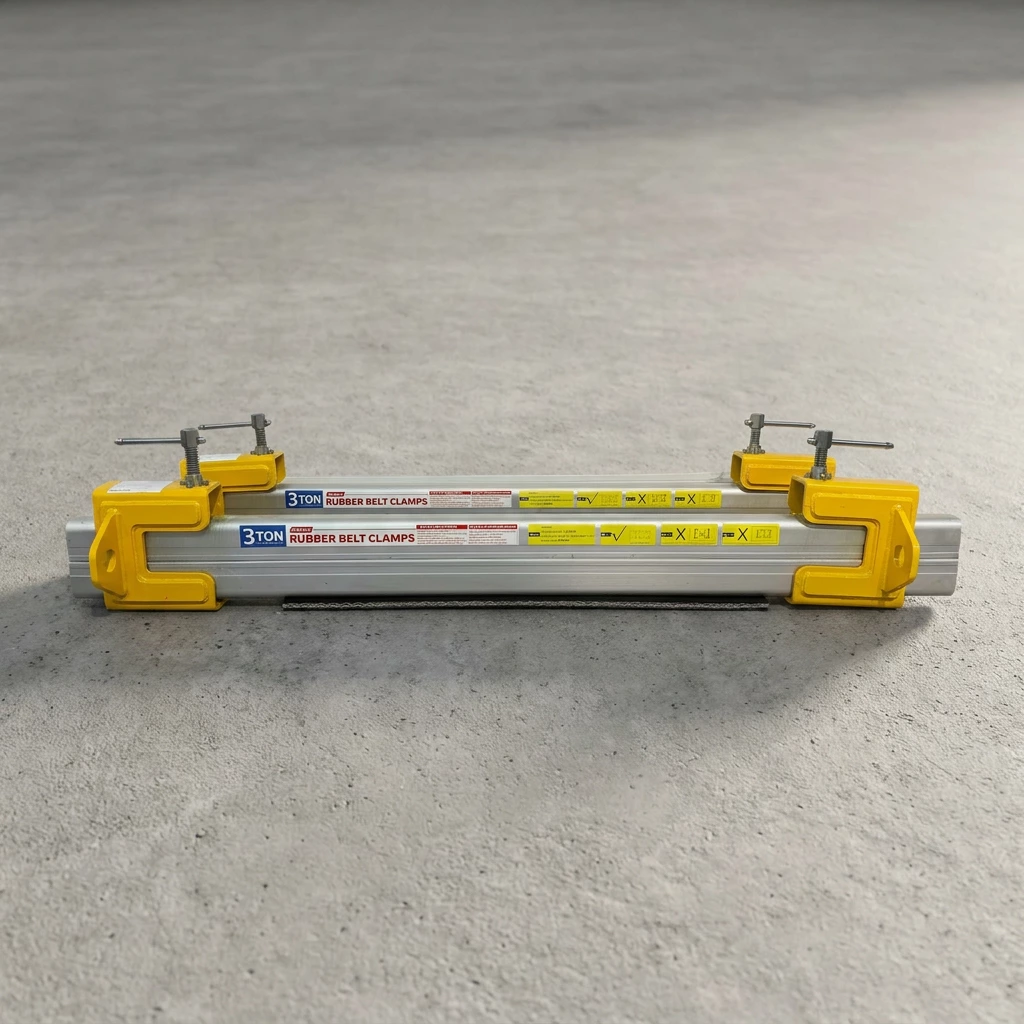Port Logistics Heavy Rubber Belt Bar Clamp