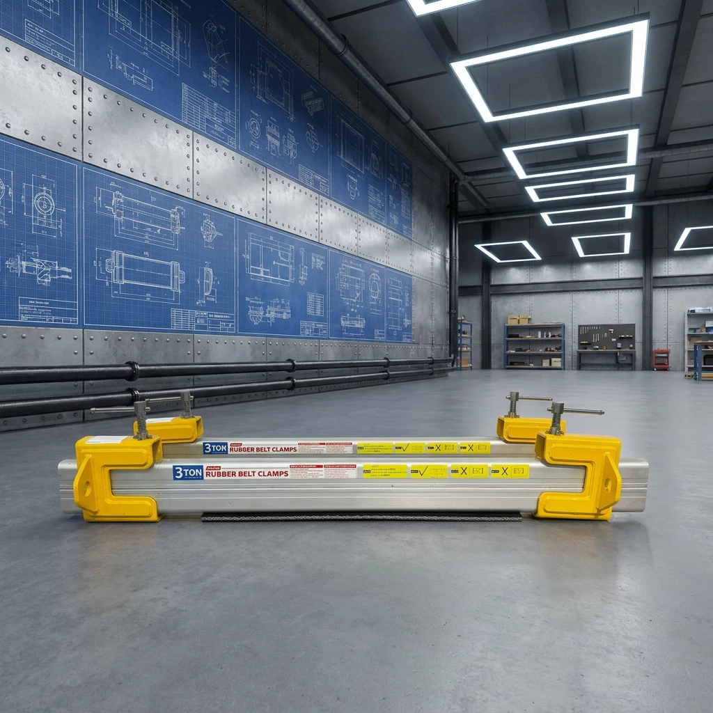 Small Quarry Economic Rubber Belt Bar Clamp