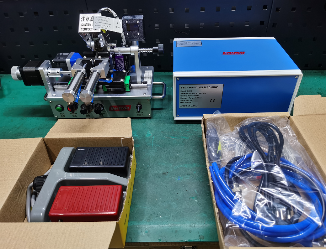 QB13 Semi-automatic PU Round V-Belt Splicing Kit and Skiving Machine