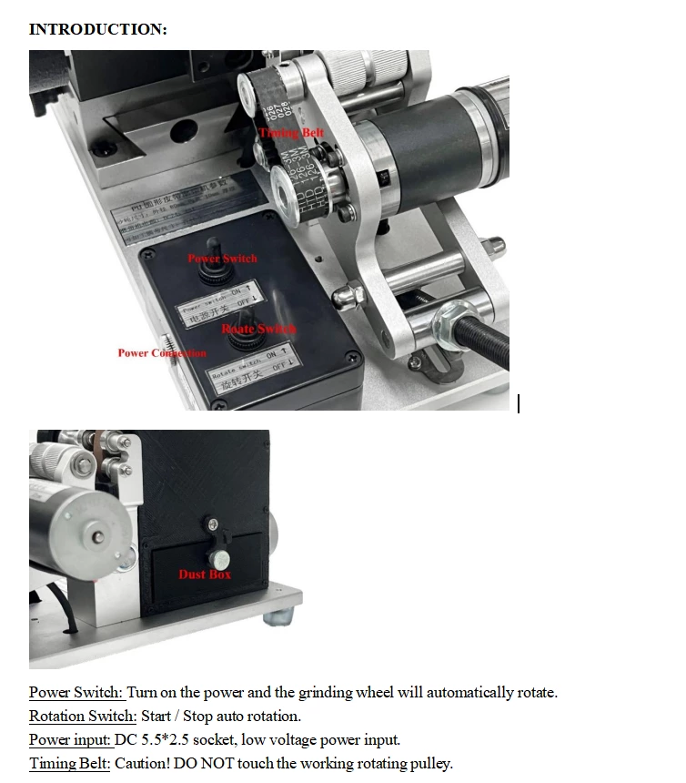 QB13 Semi-automatic PU Round V-Belt Splicing Kit and Skiving Machine
