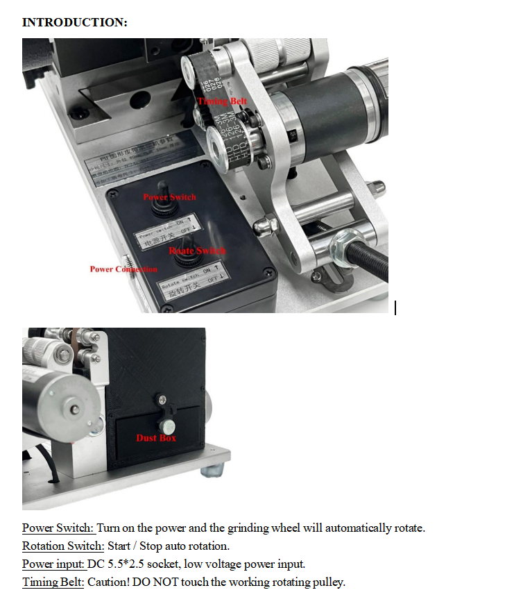 QB13 Semi-automatic PU Round V-Belt Splicing Kit and Skiving Machine